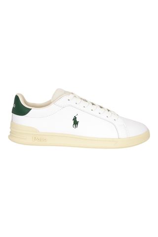 Sneaker uomo in pelle colore bianco, POLO RALPH LAURENT | 8099609-BIANCA